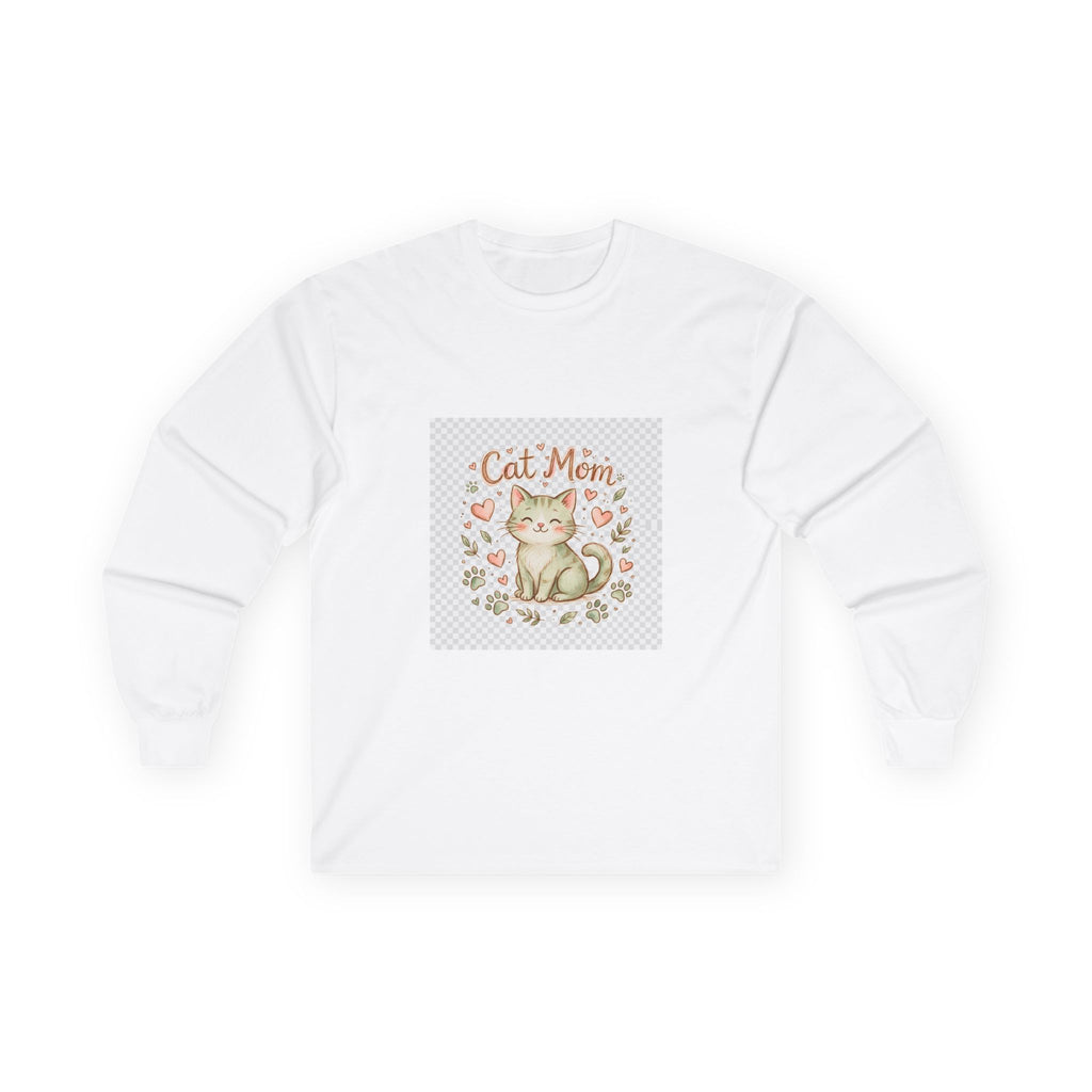 Cat Mom Long Sleeve Everyday Tee