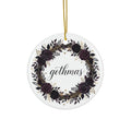 Gothmas Ornament | Dark Elegant Christmas Ornament | Pink & Black Goth Christmas Decor