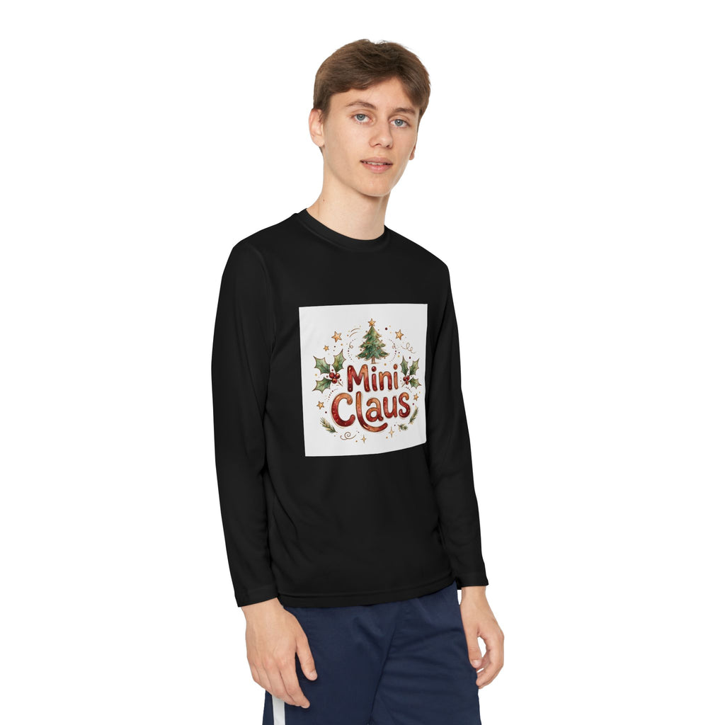 Mini Claus Kids Long Sleeve Christmas Tee