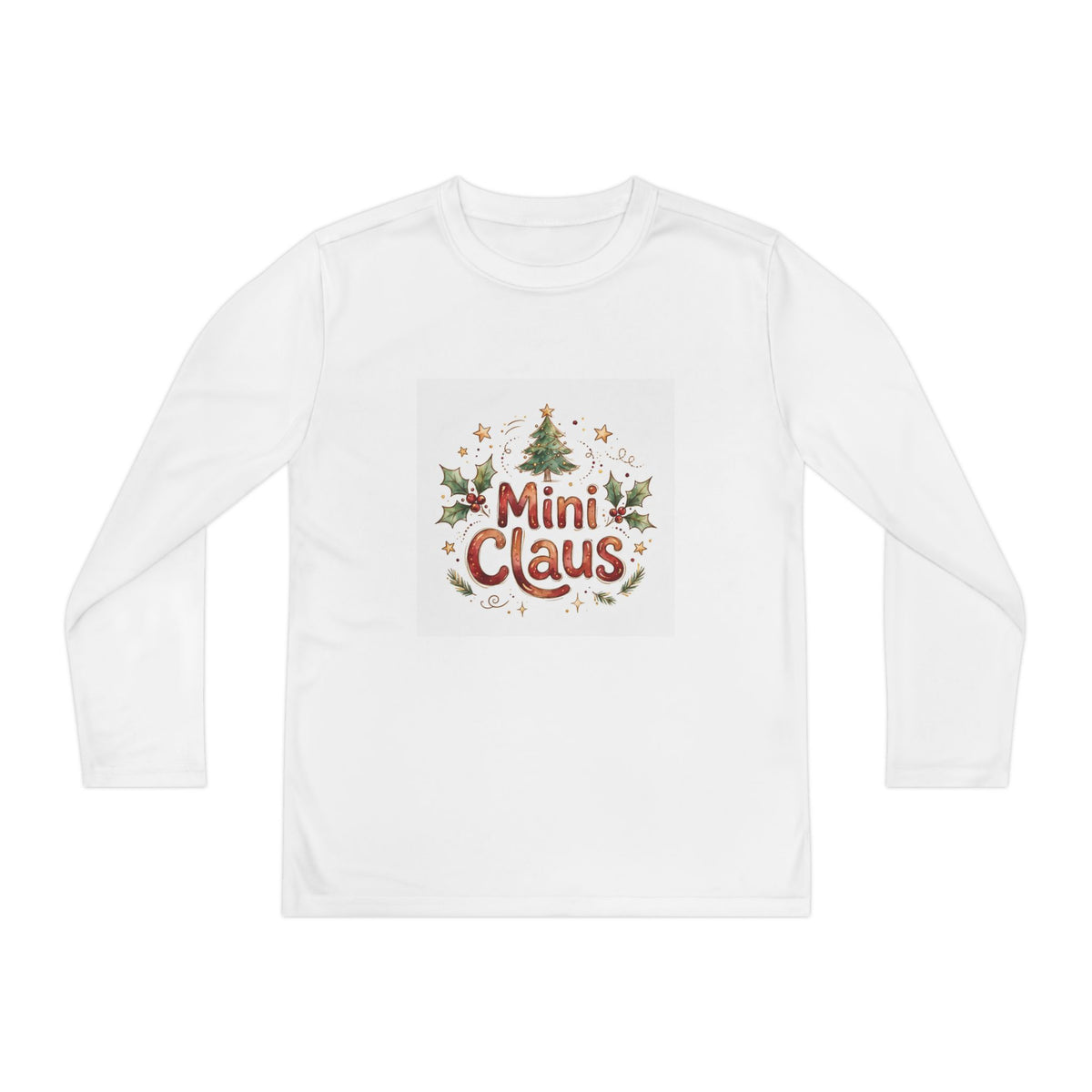 Mini Claus Kids Long Sleeve Christmas Tee