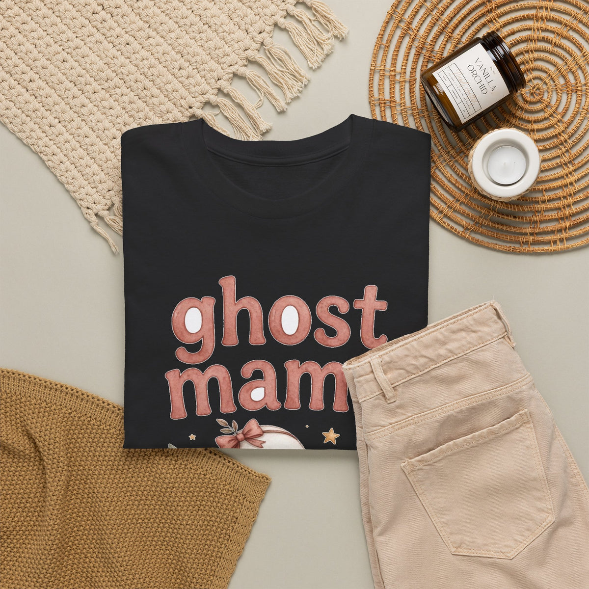 Ghost Mama T-Shirt | Cute Halloween Mom Tee | Funny Ghost Shirt for Moms