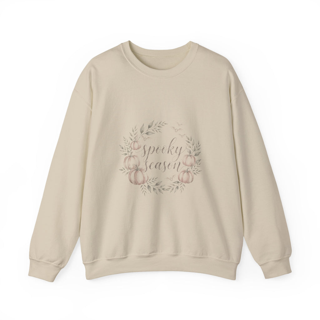 Spooky Season Sweatshirt | Cute Halloween Ghost & Pumpkin Crewneck | Fall Graphic Sweatshirt