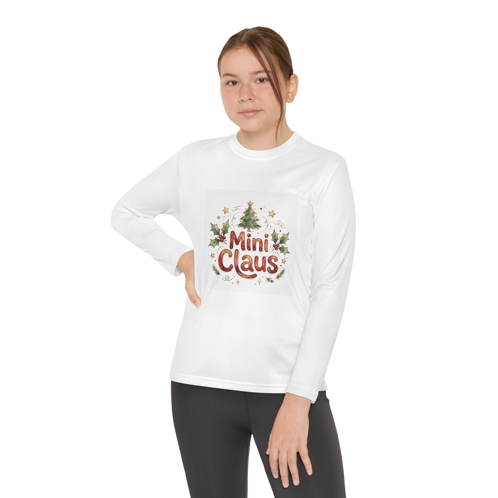 Mini Claus Kids Long Sleeve Christmas Tee