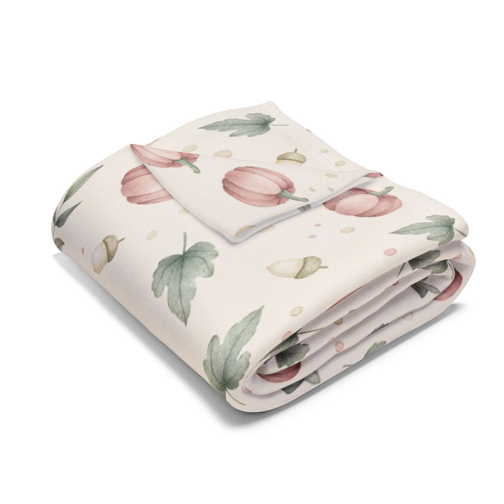 Hello Pumpkin Throw Blanket | Cozy Fall Fleece Blanket | Autumn Home Decor