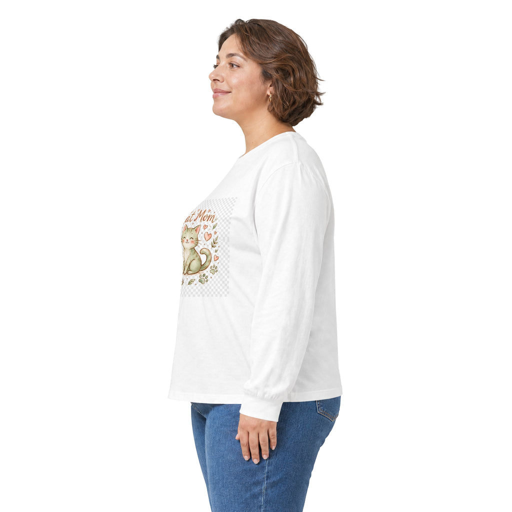 Cat Mom Long Sleeve Everyday Tee