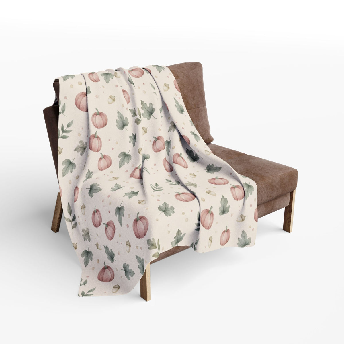 Hello Pumpkin Throw Blanket | Cozy Fall Fleece Blanket | Autumn Home Decor