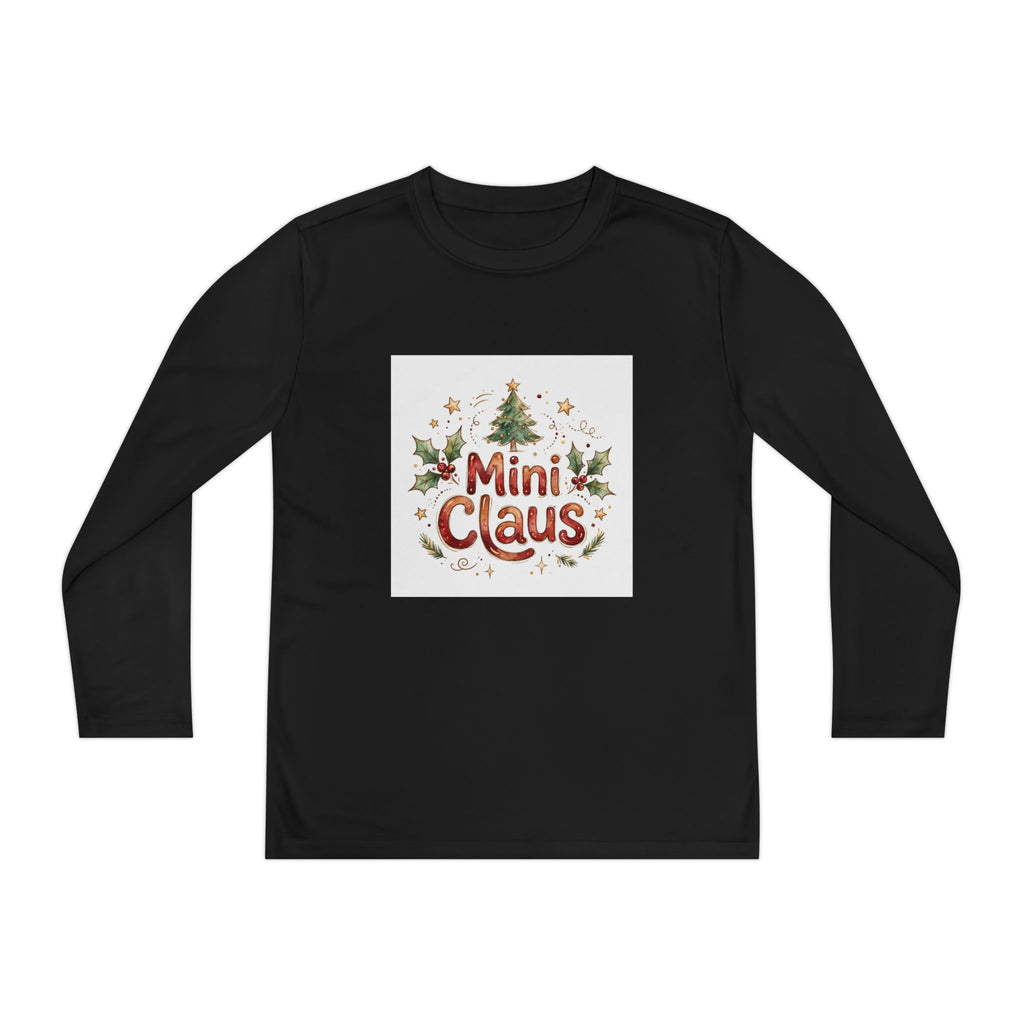 Mini Claus Kids Long Sleeve Christmas Tee