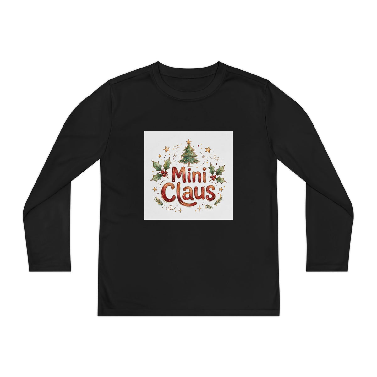 Mini Claus Kids Long Sleeve Christmas Tee