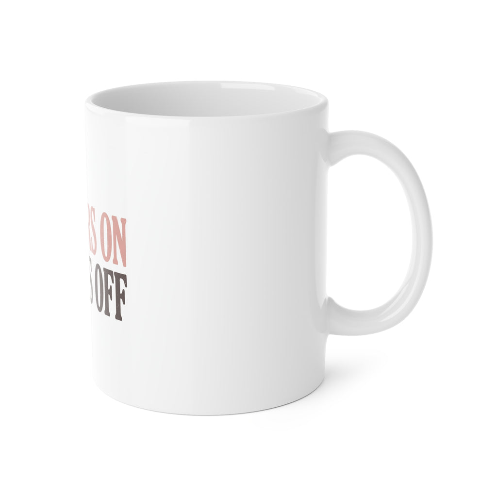 Sweaters On Worries Off Mug | Cozy Fall Coffee Mug | Autumn Gift for Her