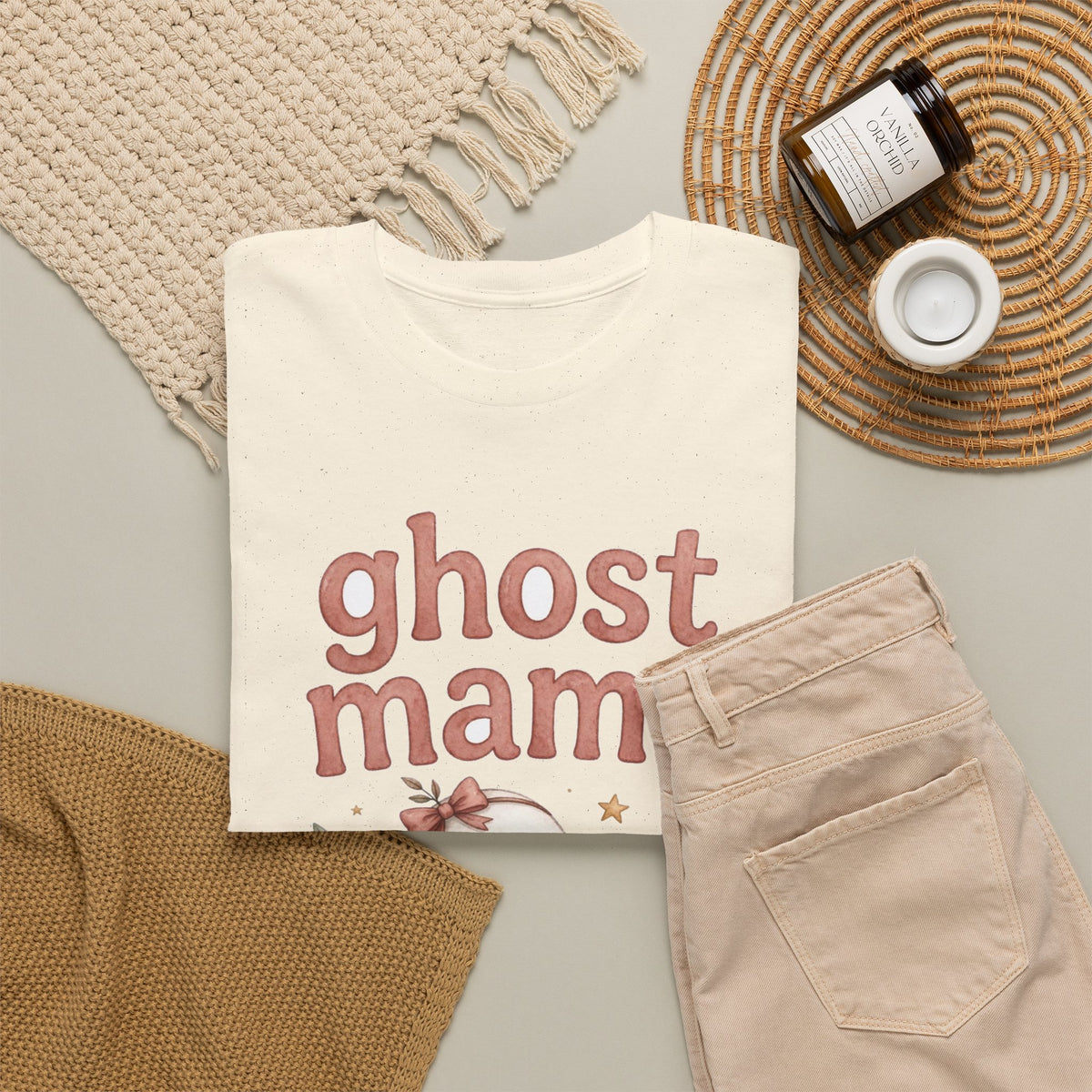 Ghost Mama T-Shirt | Cute Halloween Mom Tee | Funny Ghost Shirt for Moms
