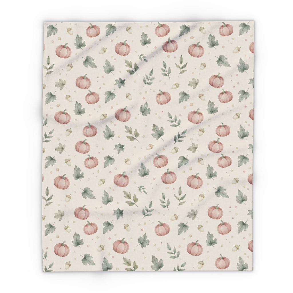 Hello Pumpkin Throw Blanket | Cozy Fall Fleece Blanket | Autumn Home Decor