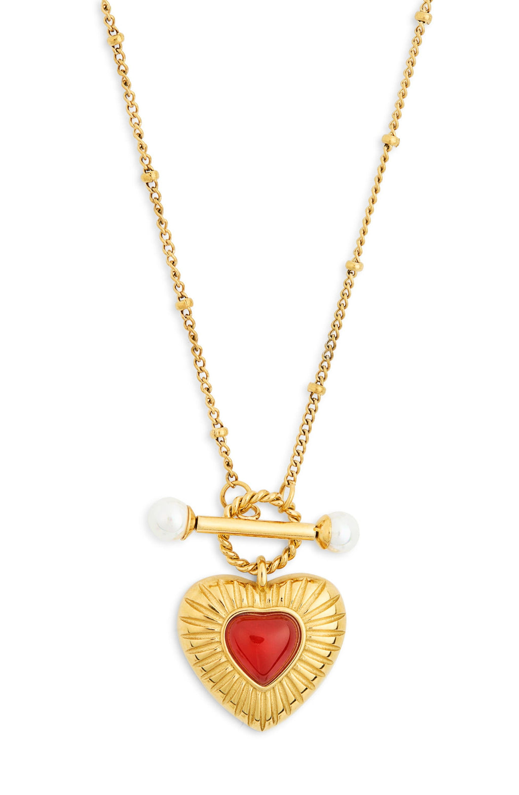 Heart Bar Necklace-0