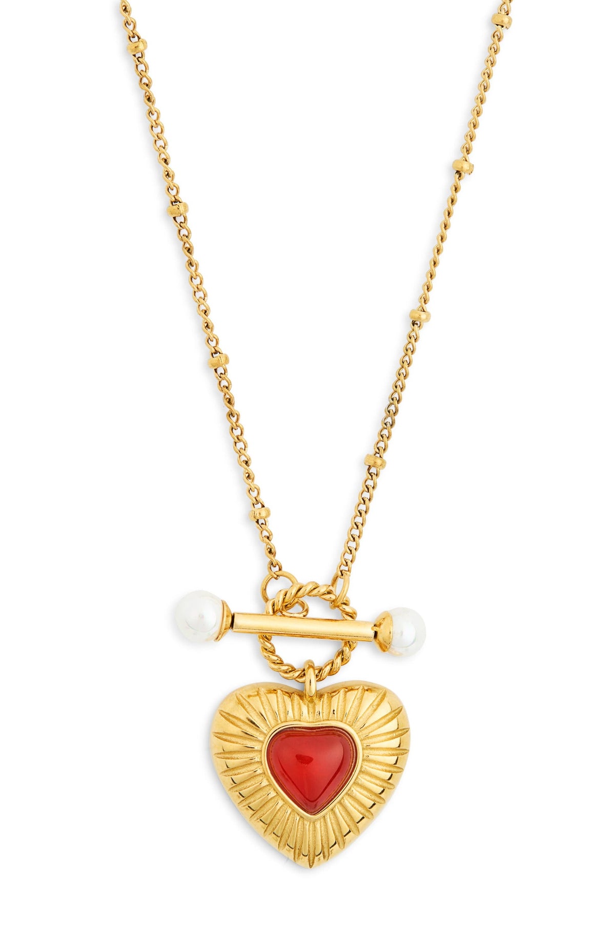Heart Bar Necklace-0
