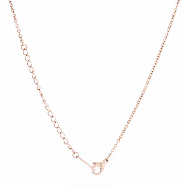 Breanne Rose Gold Stainless Steel Rose Gold Butterfly Necklace-0