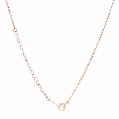 Breanne Rose Gold Stainless Steel Rose Gold Butterfly Necklace-0