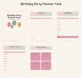 Birthday Party Planner Pack