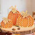Pumpkin Decor, Thanksgiving Fall Decorations For Home, Wooden Pumpkin Autumn Decor, 3 PCS Handmade Crafts