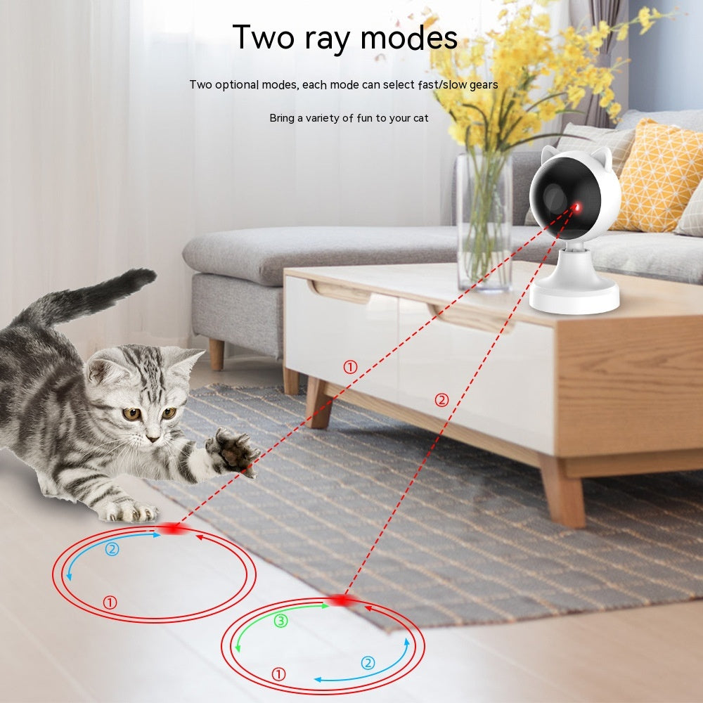 Smart Laser Cat Teaser Toy USB Charging - Interactive Cat Toy
