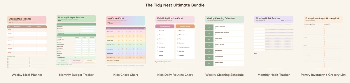 The Tidy Nest Ultimate Bundle