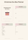 Christmas Eve Box Planner - Blush & Sage