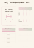 Dog Training Progress Chart