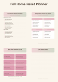 Fall Home Planner