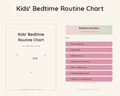 Kids' Bedtime Routine Chart