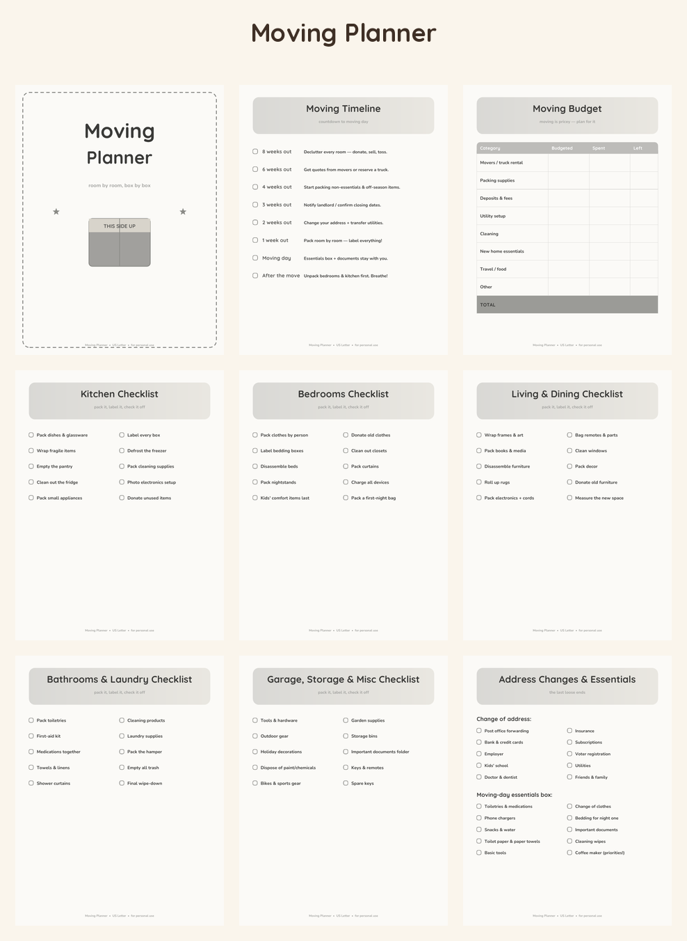 Moving Planner