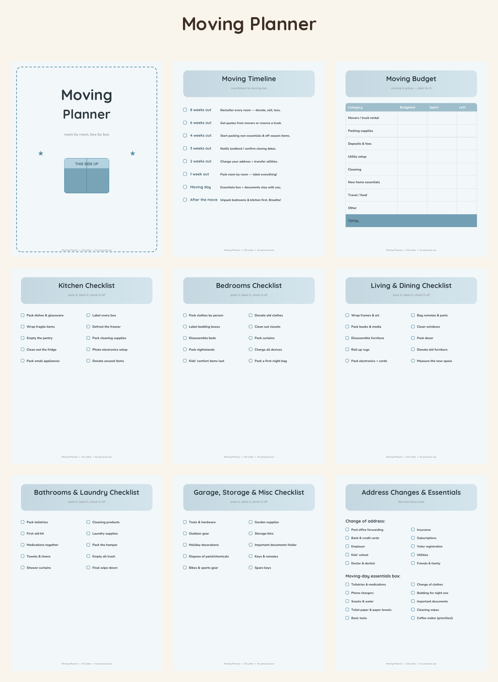 Moving Planner