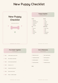 New Puppy Checklist
