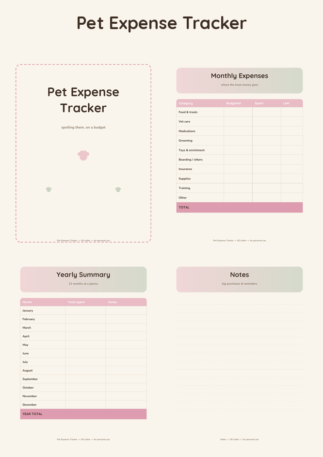 Pet Expense Tracker