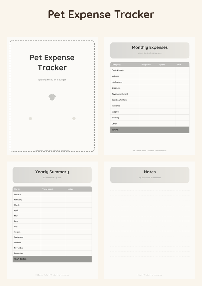 Pet Expense Tracker