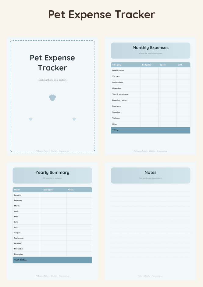 Pet Expense Tracker