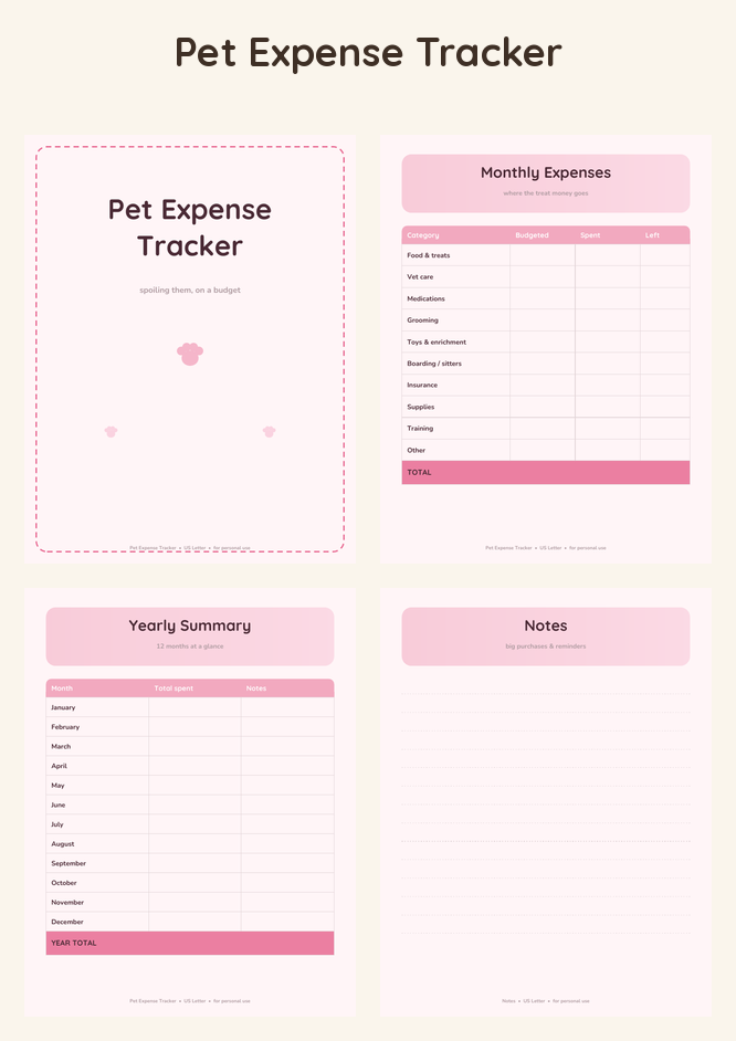Pet Expense Tracker