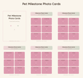 Pet Milestone Photo Cards