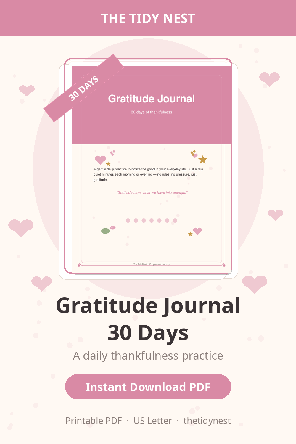 Gratitude Journal (30 Days)