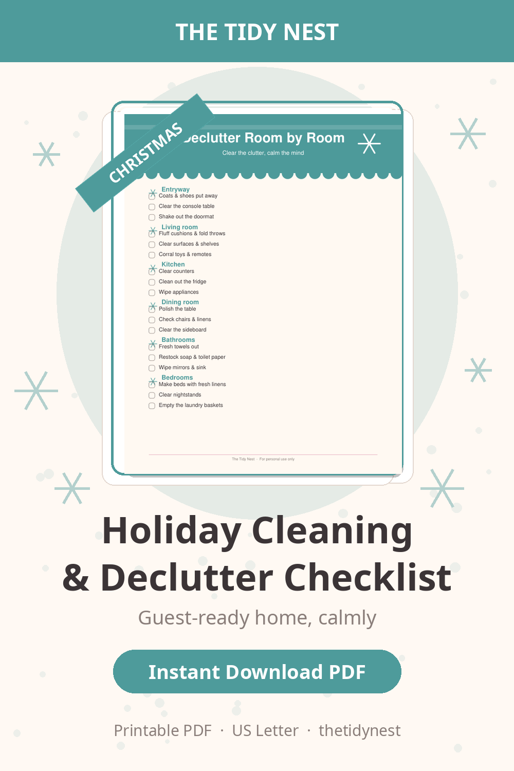 Holiday Cleaning & Declutter Checklist