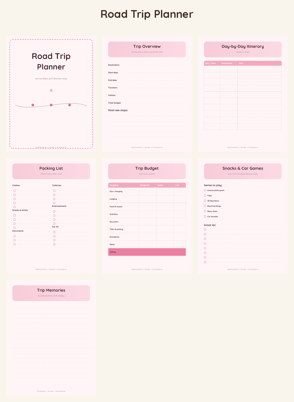 Road Trip Planner