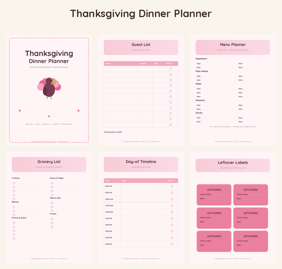 Birthday Party Planner Pack