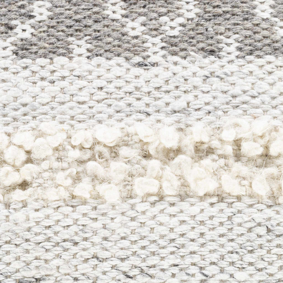 Truckee Neutral Textured Wool Throw Pillow-3