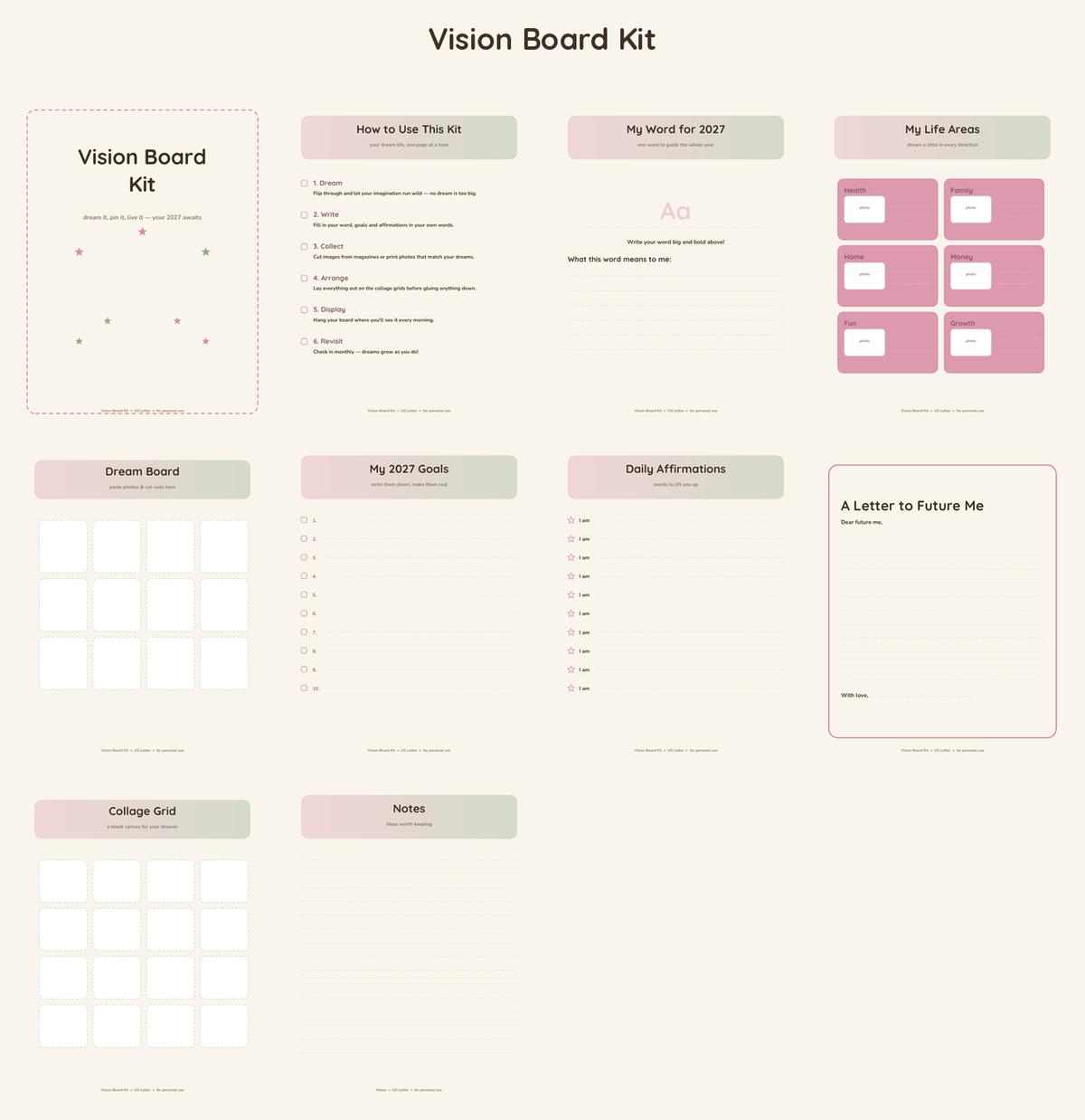 Vision Board Kit
