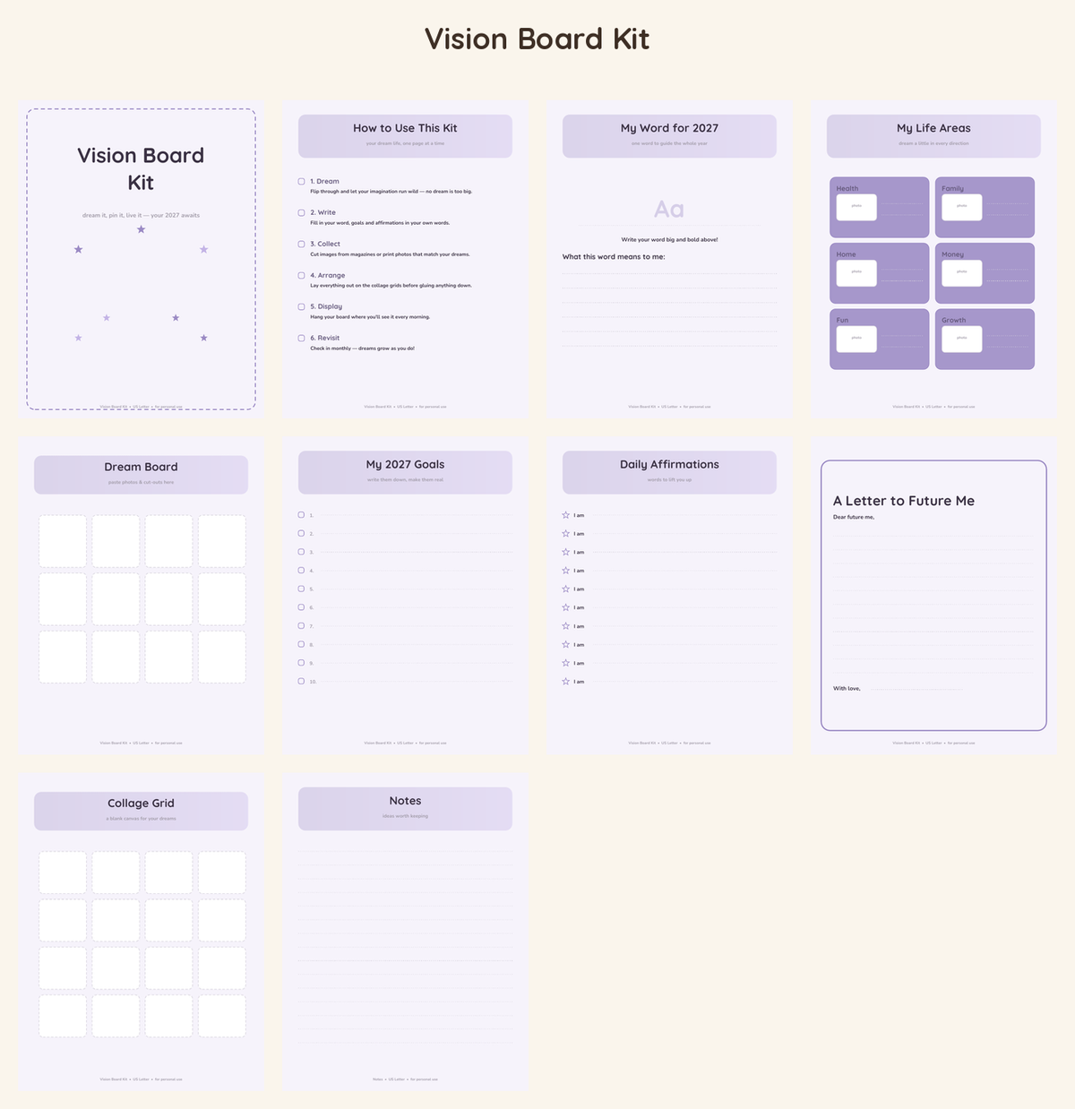 Vision Board Kit