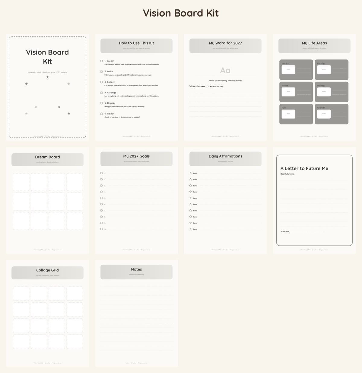 Vision Board Kit