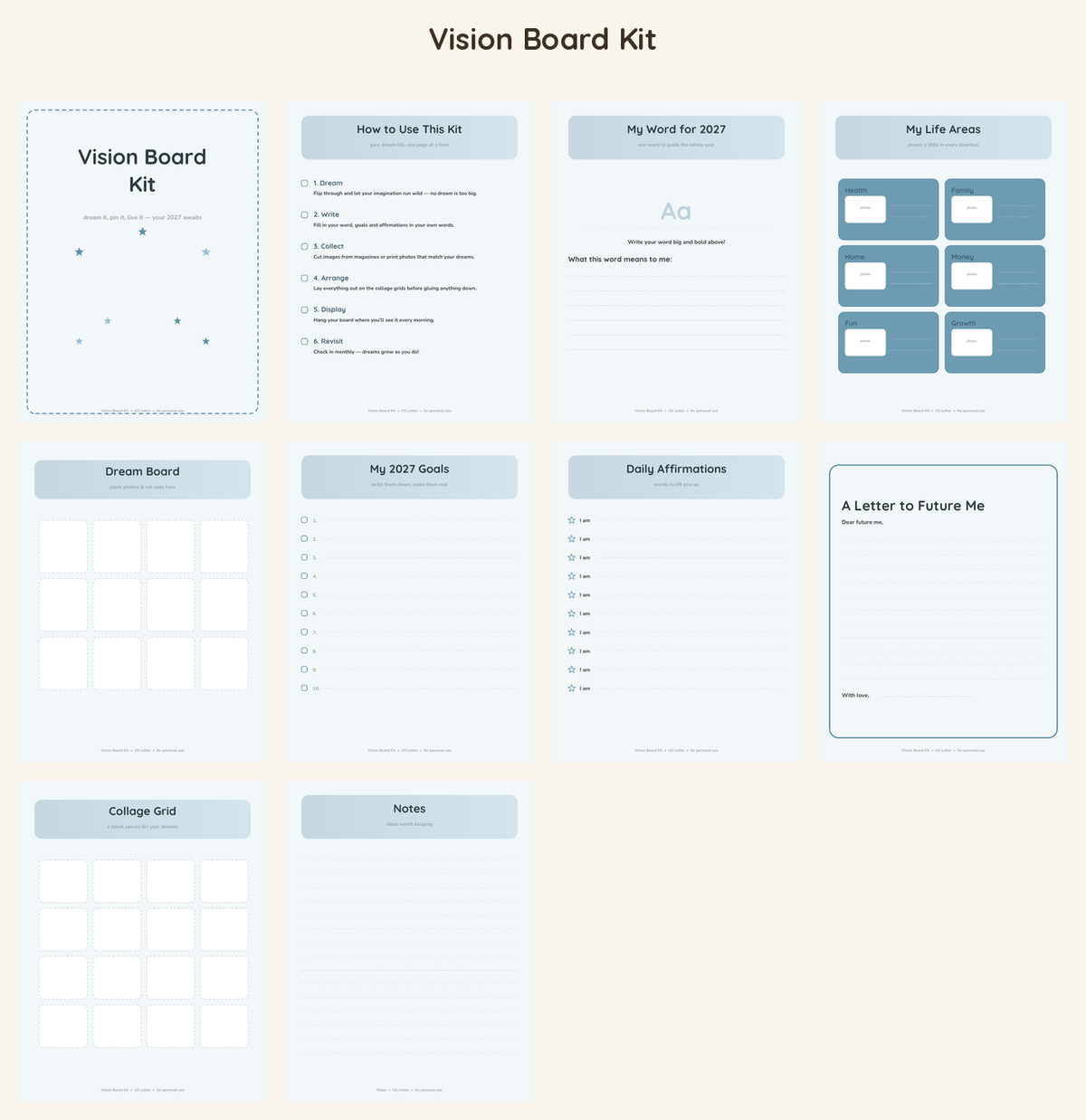 Vision Board Kit