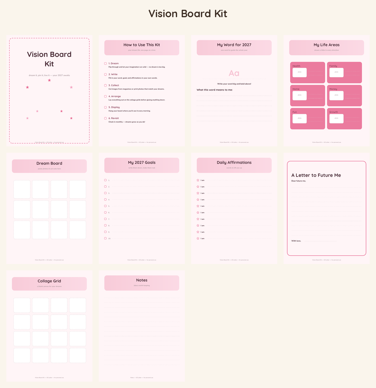 Vision Board Kit